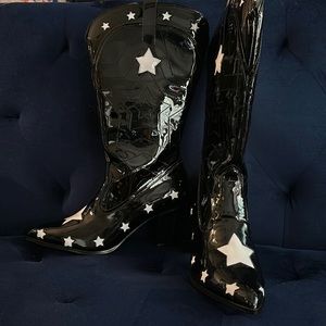 YRU space cowgirl star cowboy boots